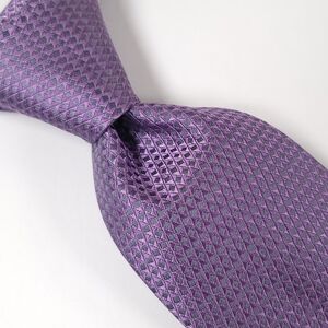 JONES NEW YORK Men's Necktie, 100% IMPORTED SILK, Lilac, Grenadine Pattern - USA